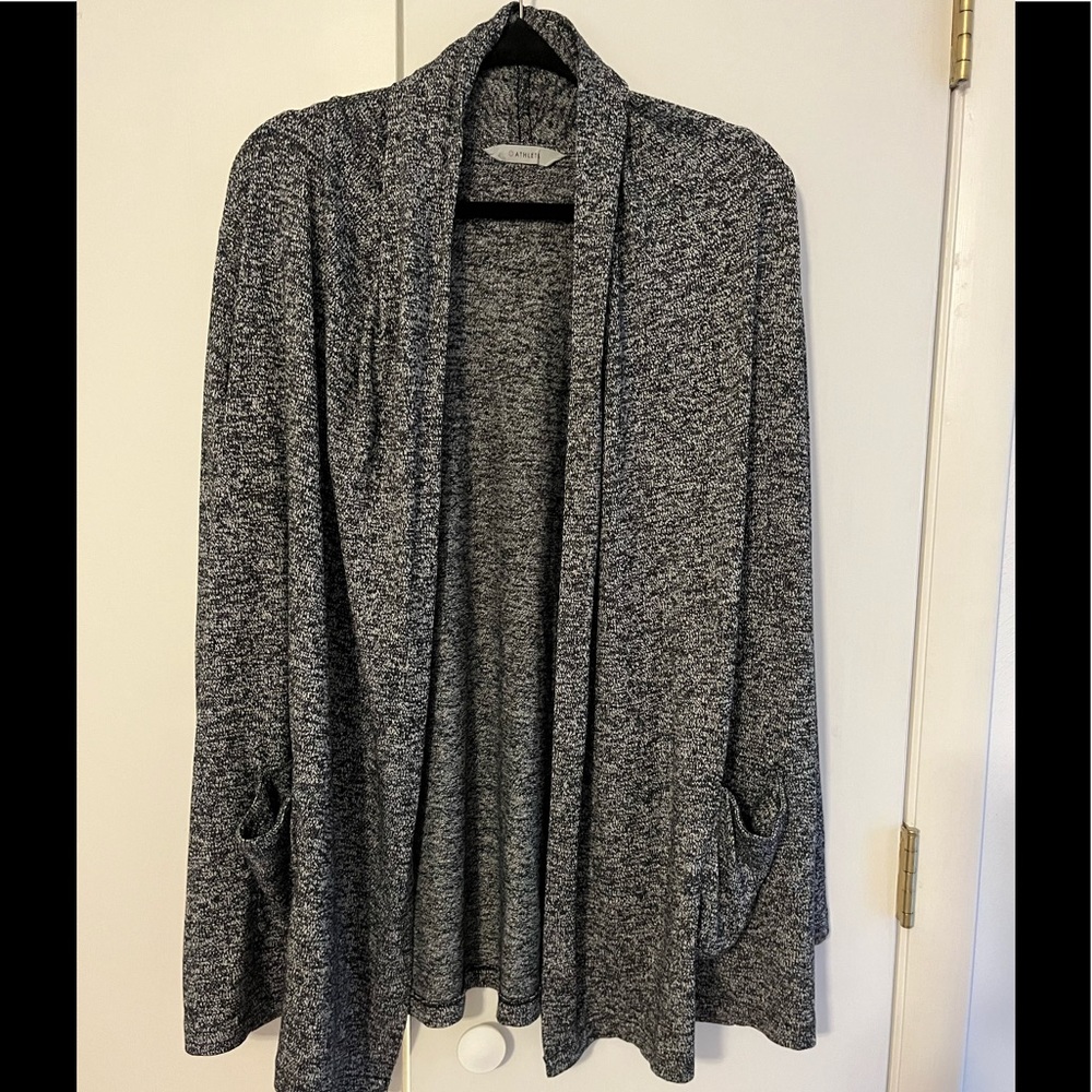 Athleta Black & White Cardigan with pockets
